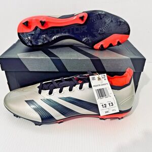 Adidas Predator League FG Soccer Cleats Mens 12 Silver IF6349 New w/Box